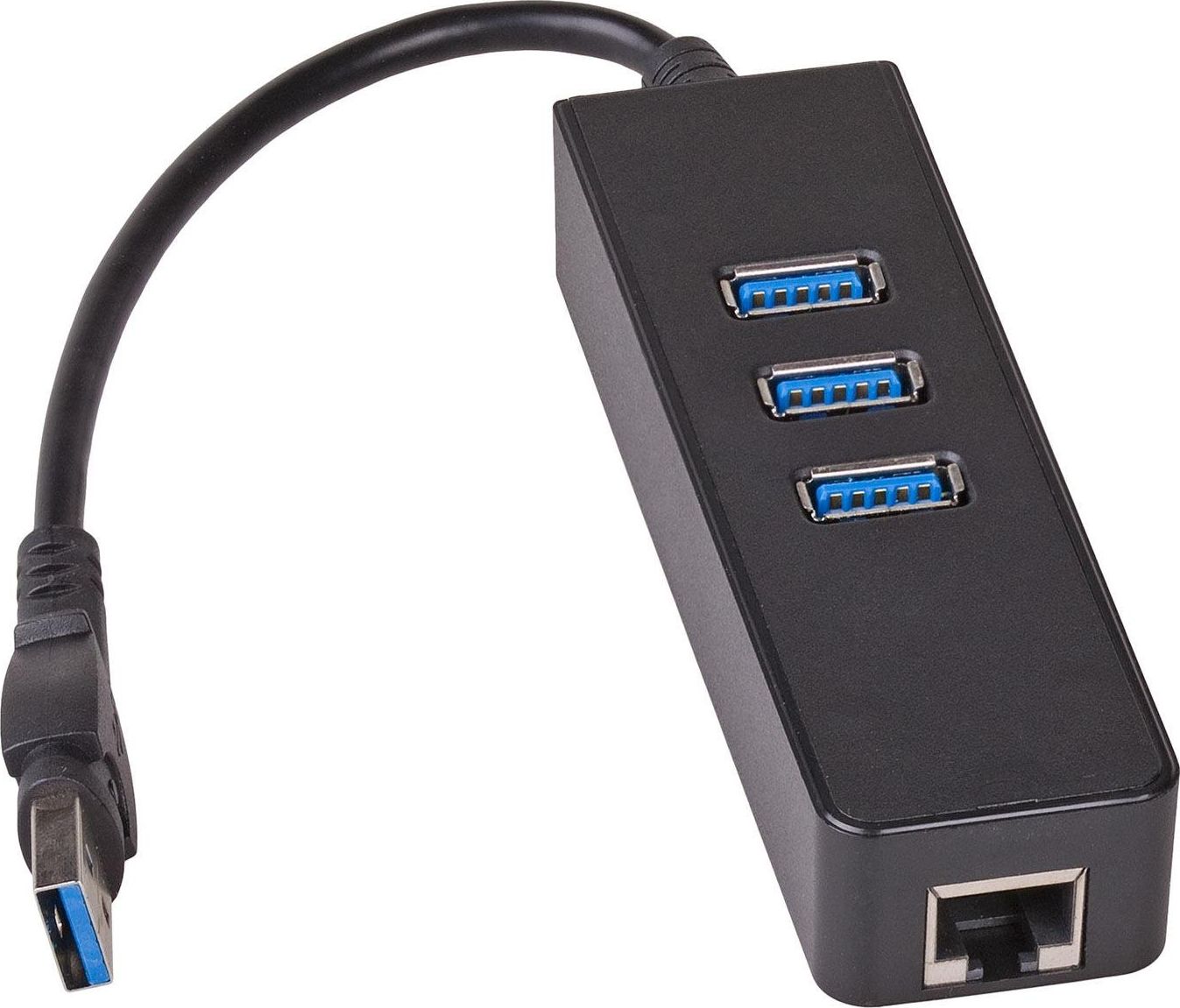 HUB USB Akyga 1x RJ-45 +
