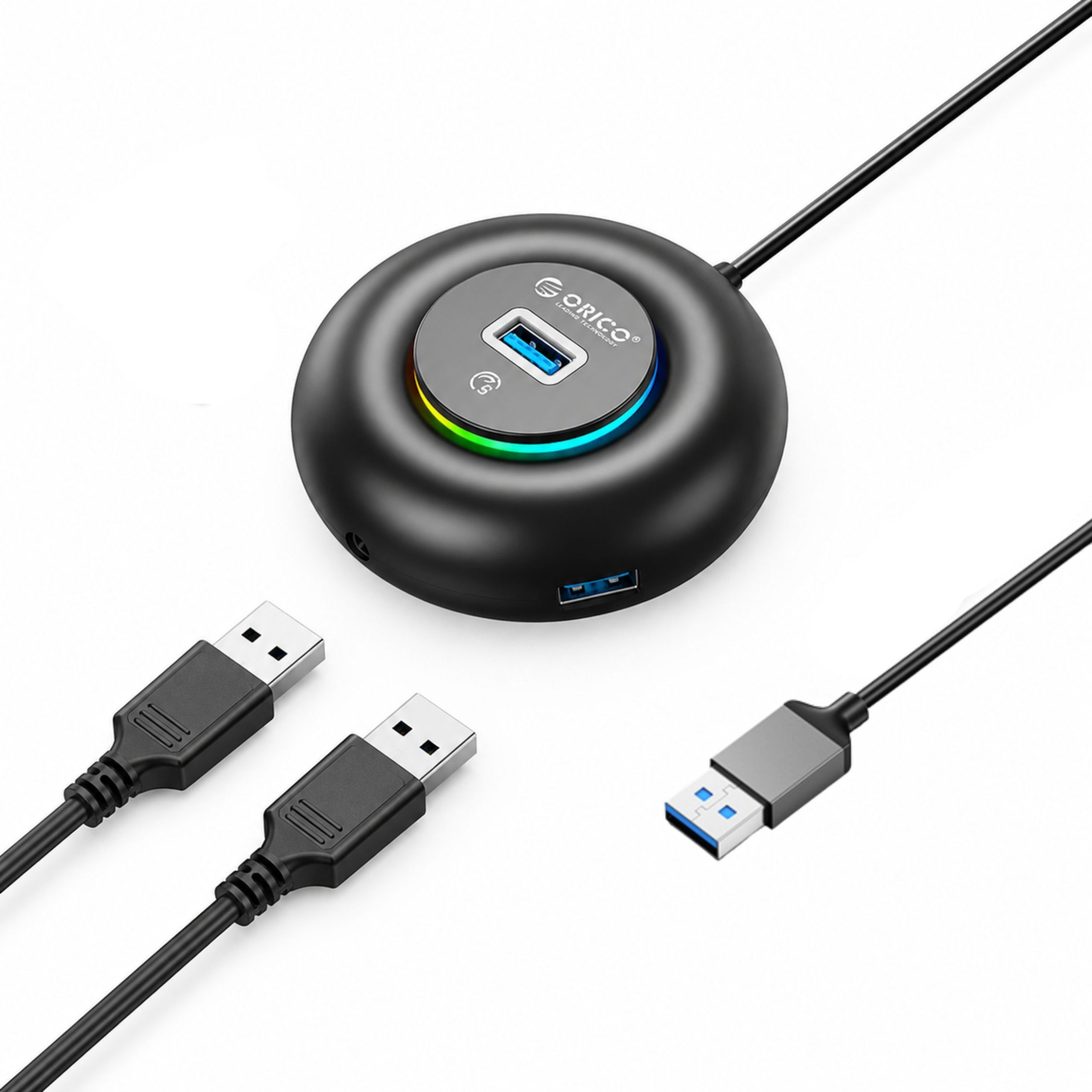 HUB USB Orico YXR4-U3 RGB 4-portowy