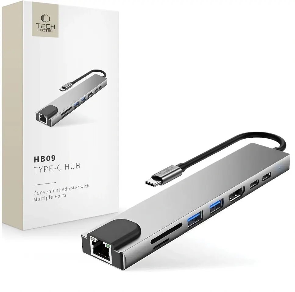 HUB USB Tech-Protect HB09 Hub adapter