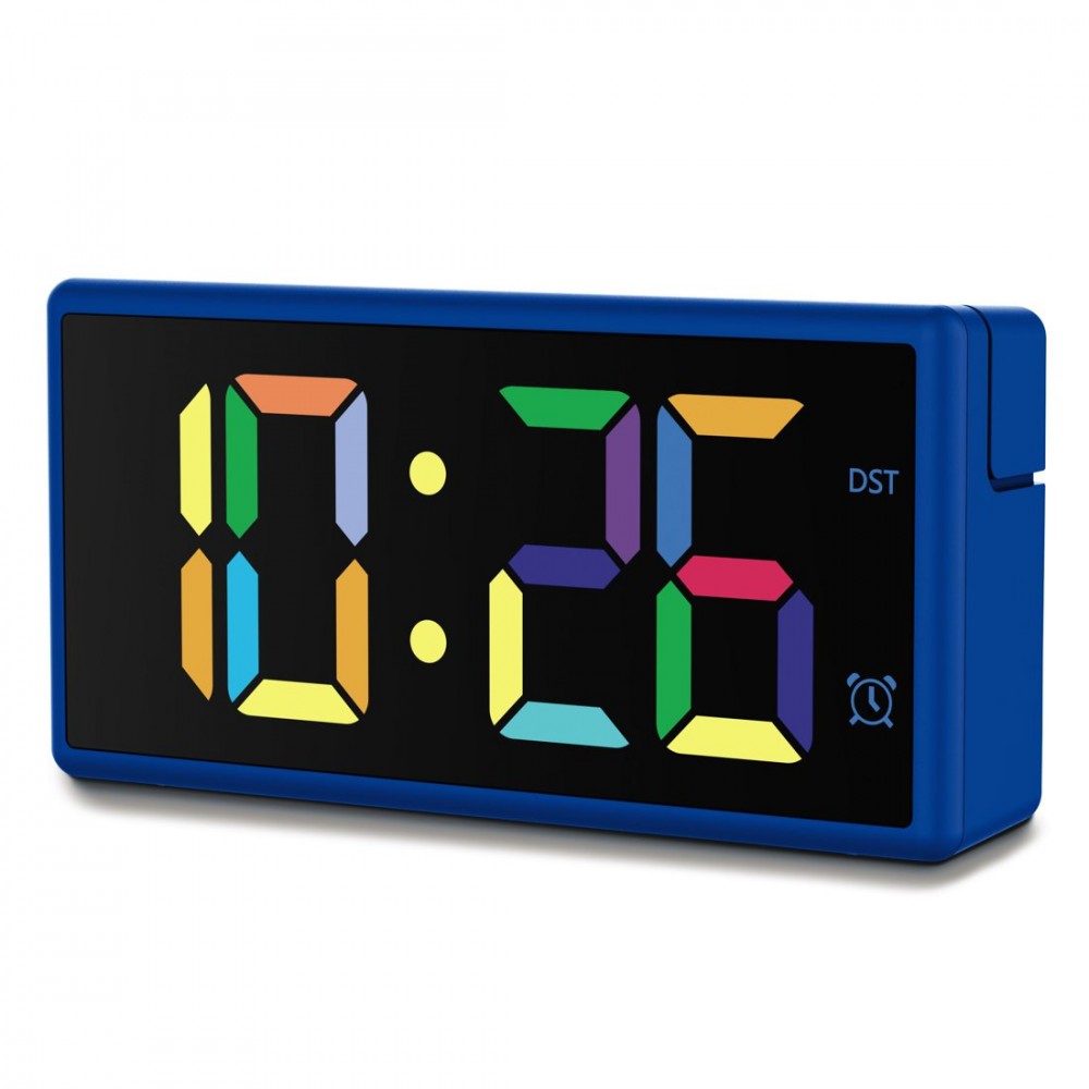 Hama ibiza digital alarm clock blue