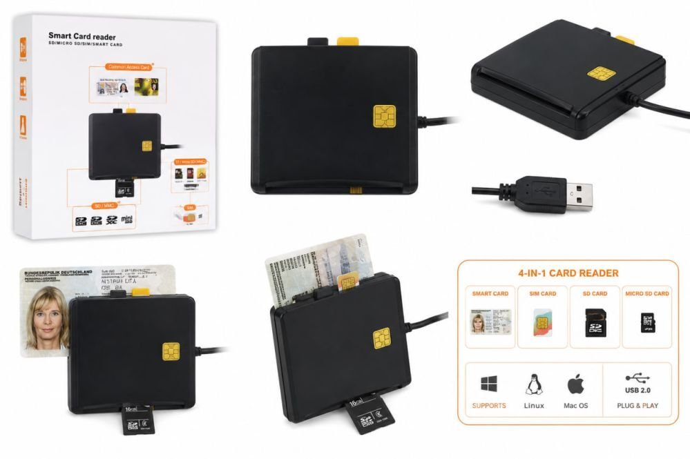 ILike  4-in-1 USB Smart Card Reader