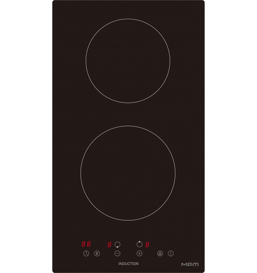 MPM-30-IM-12/N induction hob, black, 30 cm