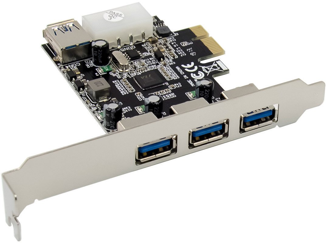 InLine InLine® PCIe Karte, 3x+1x USB