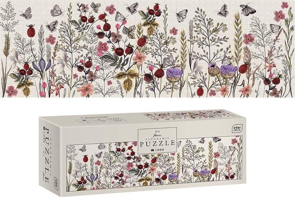 Interdruk Puzzle panorama 1000 Flowers 1