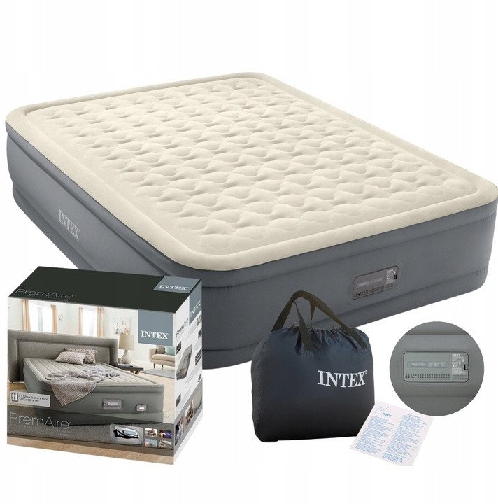 Intex Materac PremAire 203x152x46 wna pompka