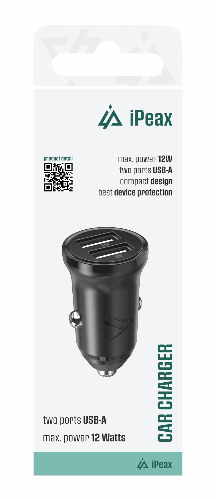 IPEAX Auto lādētājs 2x USB-A /