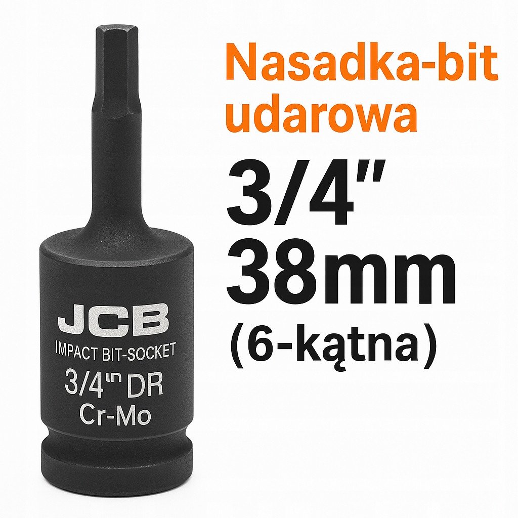 JCB Nasadka-bit 33/4" (6-kątna) | JCB-26410038MPB