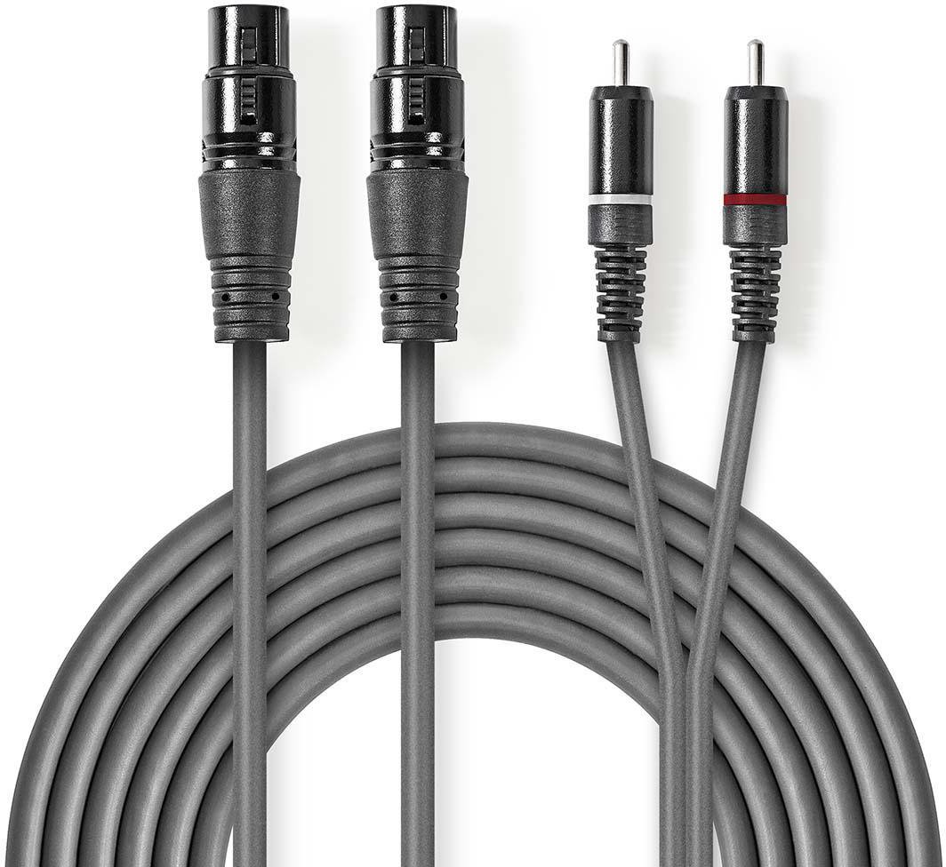 Kabel Nedis XLR x2 - RCA
