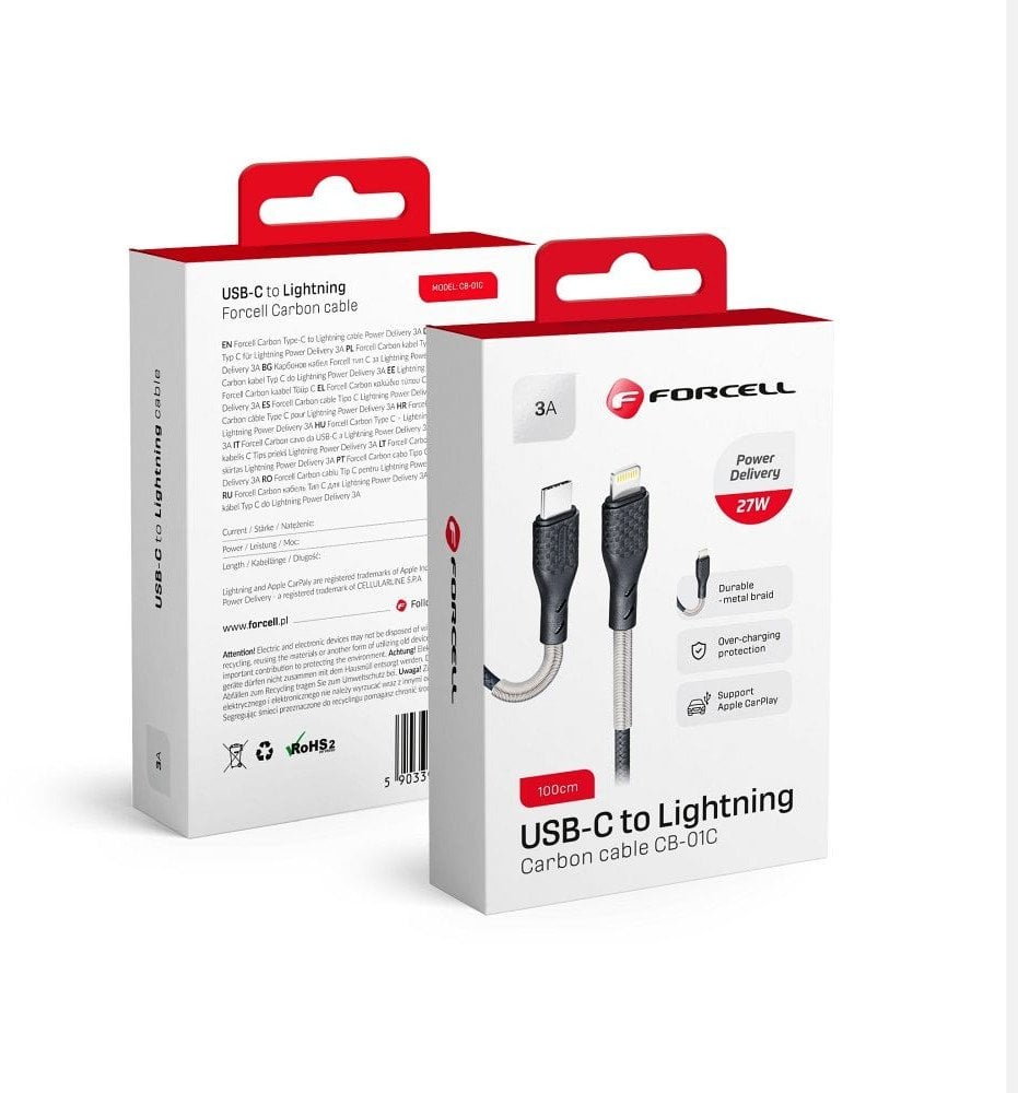 Kabel USB ForCell USB-C - Lightning