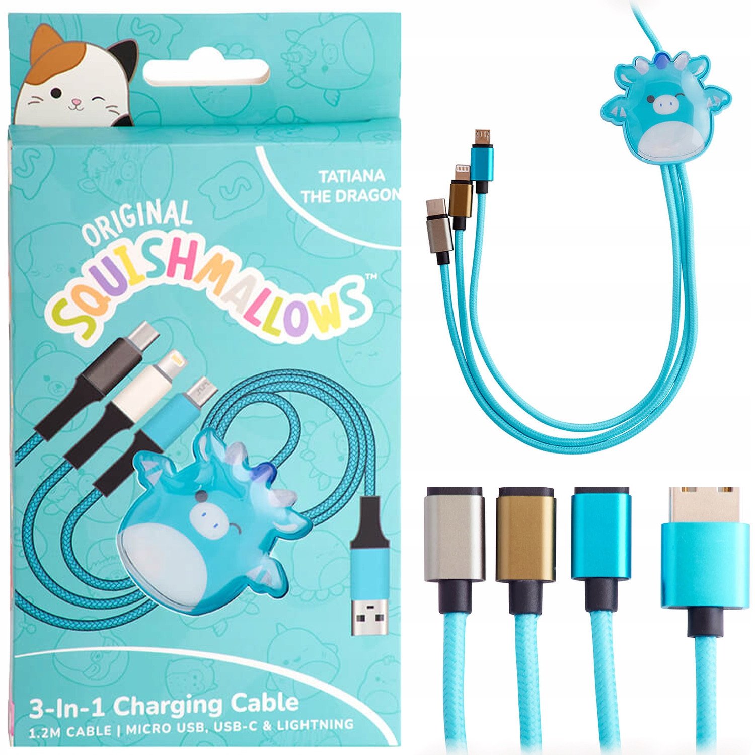 Kabel USB Kaku Squishmallows Tatiana Lazerbuilt