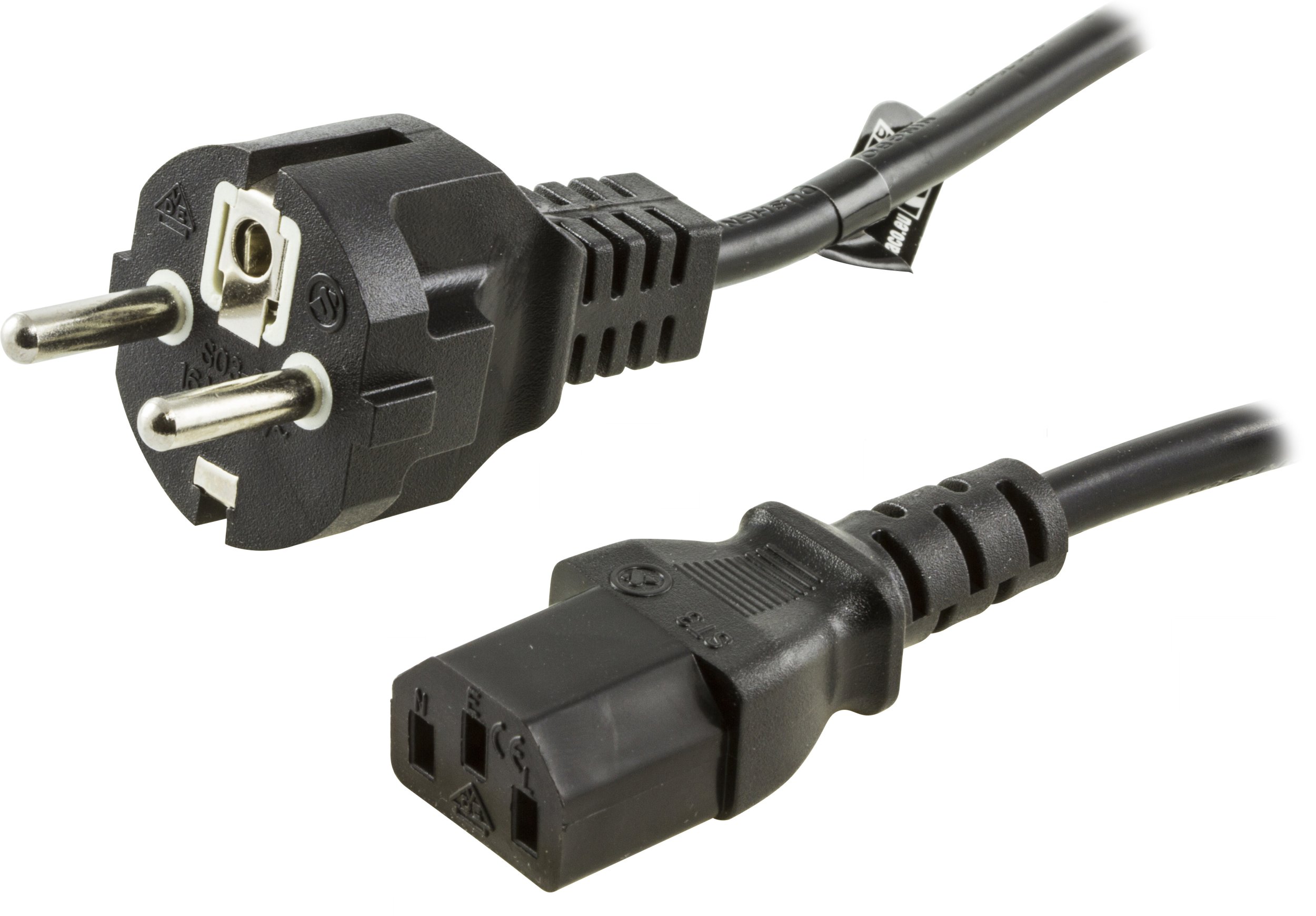 Kabel  Deltaco CEE 7/7 (męski)  do