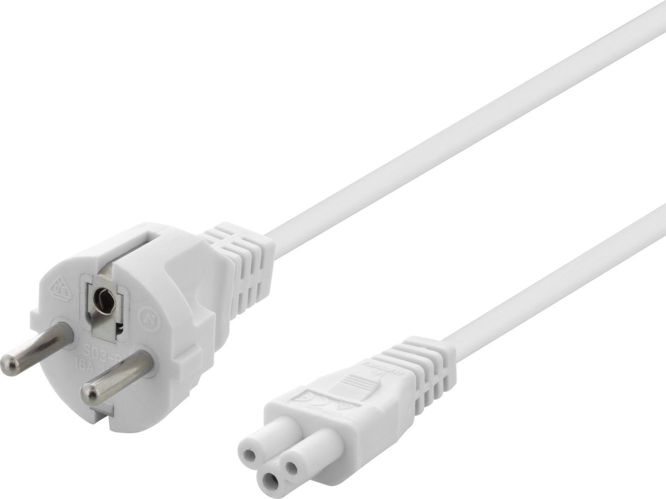 Kabel  Deltaco Earthed device cable, straight