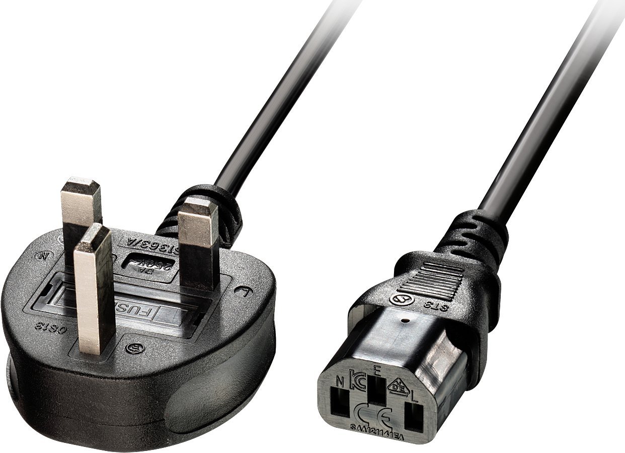 Kabel  Lindy IEC-  UK C13 3m