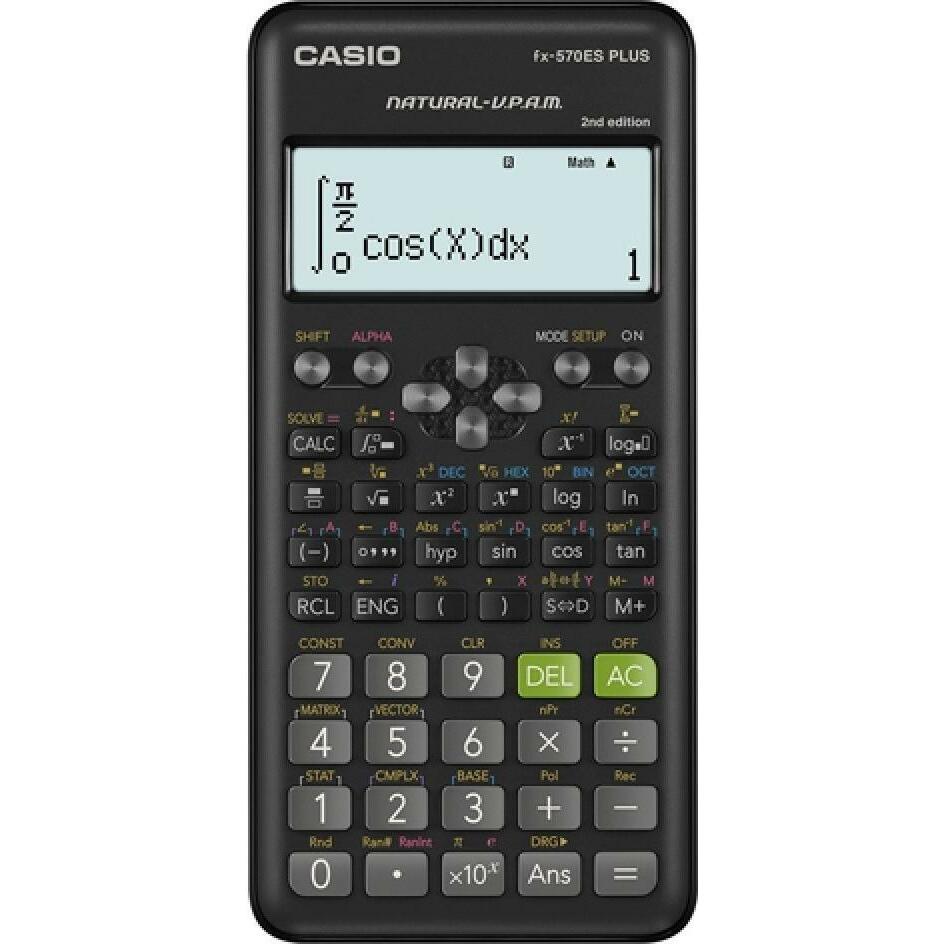 CASIO CALCULATOR SCIENTIFIC FX-570ESPLUS-2-B, 417 FUNCTIONS