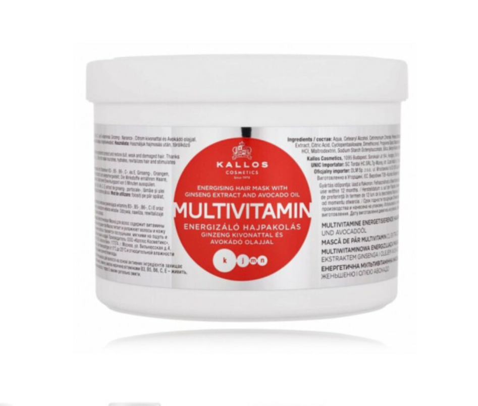 Kallos Multivitamin Energising Matu maska 1000