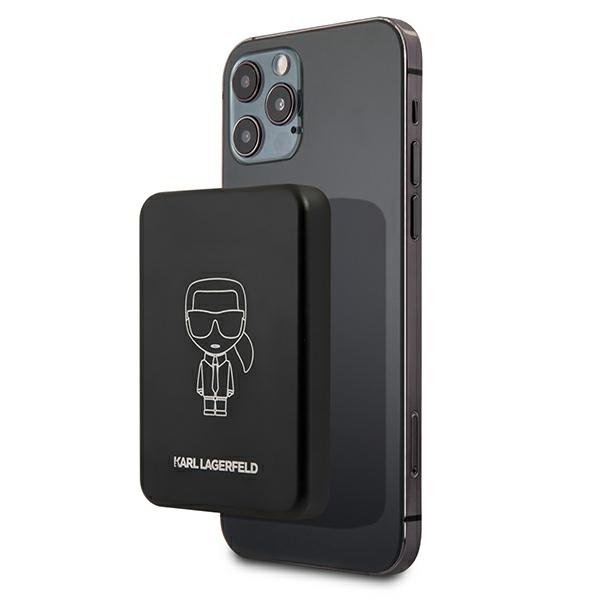 Karl Lagerfeld KLPBMSOIBK Powerbank MagSafe Ārējas