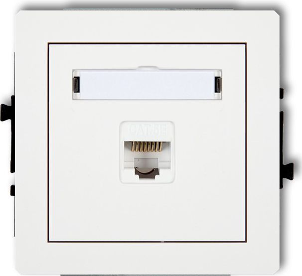 Karlik DECO Gniazda komputerowe  1xRJ45, kat