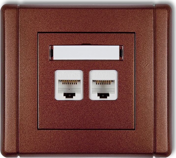 Karlik FLEXI komputerowe 2xRJ45, kat. 6