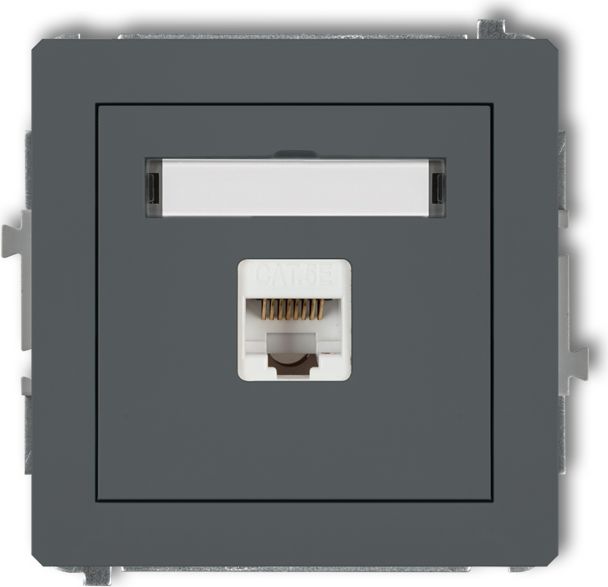 Karlik  komputerowe  1xRJ45mat (28DGK-1) | 28DGK-1