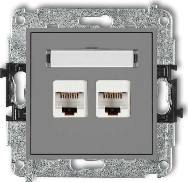 Karlik Mini Gniazda komputerowe 2xRJ45, kat