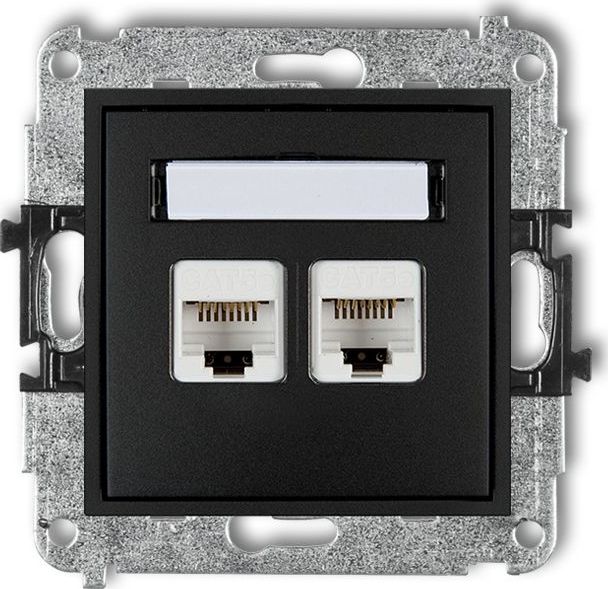 Karlik MINI komputerowe 2xRJ45 kat. 6
