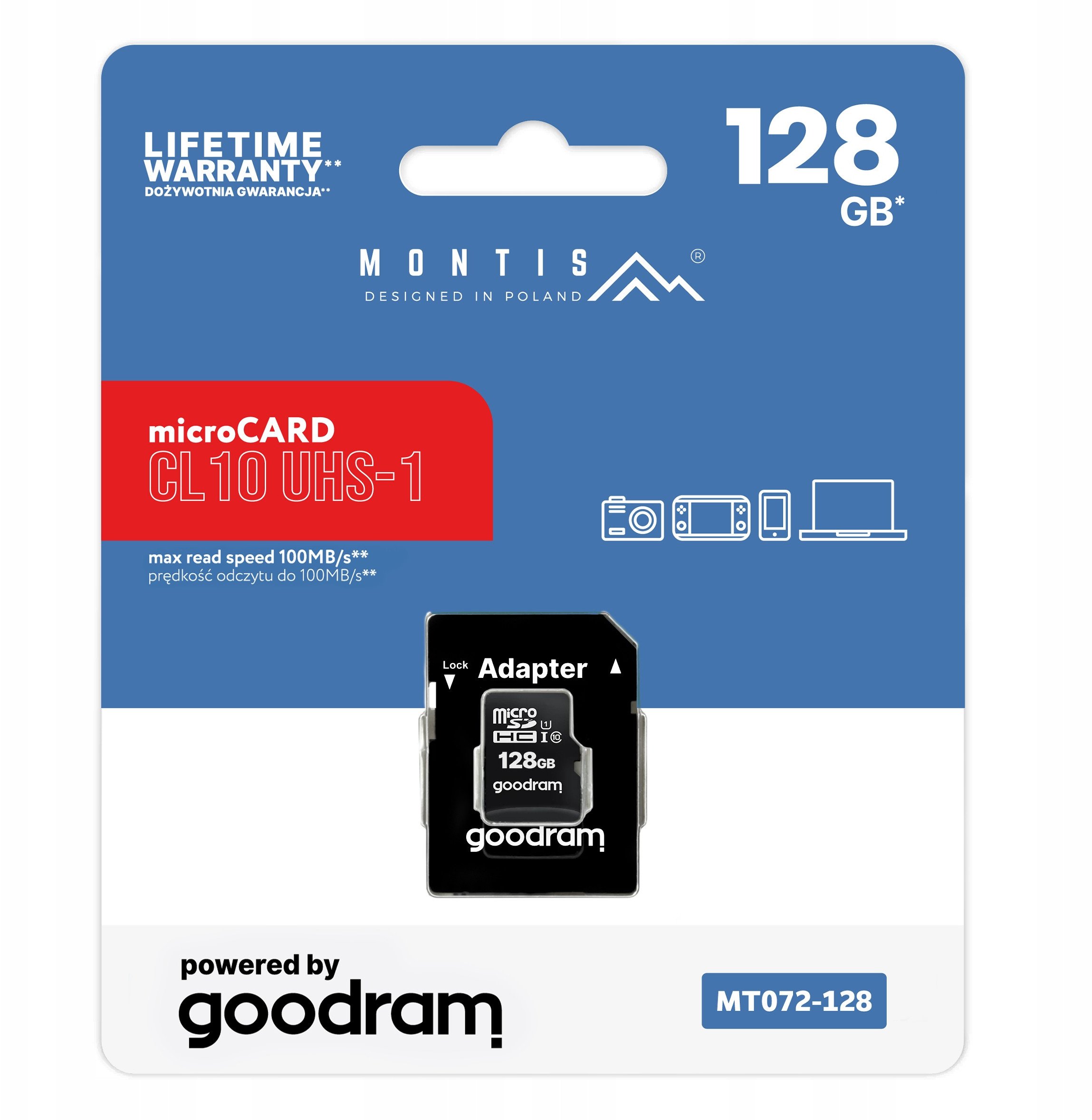Karta Montis MicroSDXC 128GB Class 10