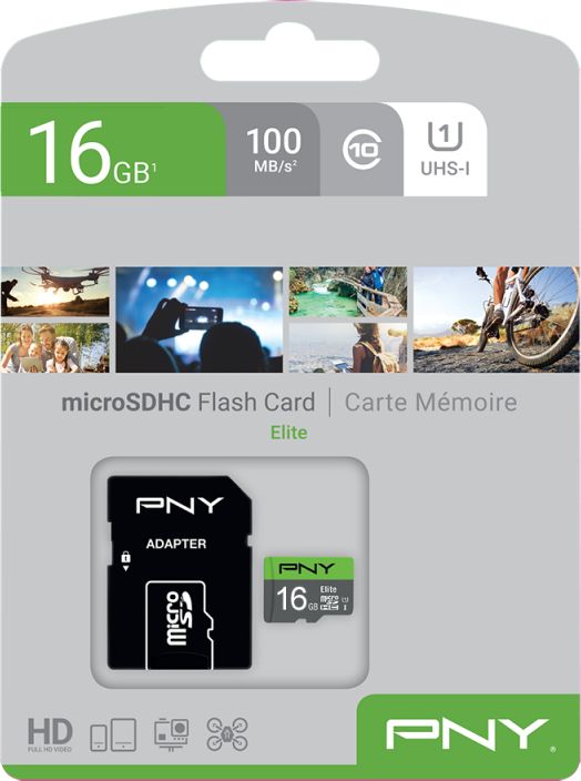 Karta PNY Elite MicroSDHC 16 GB