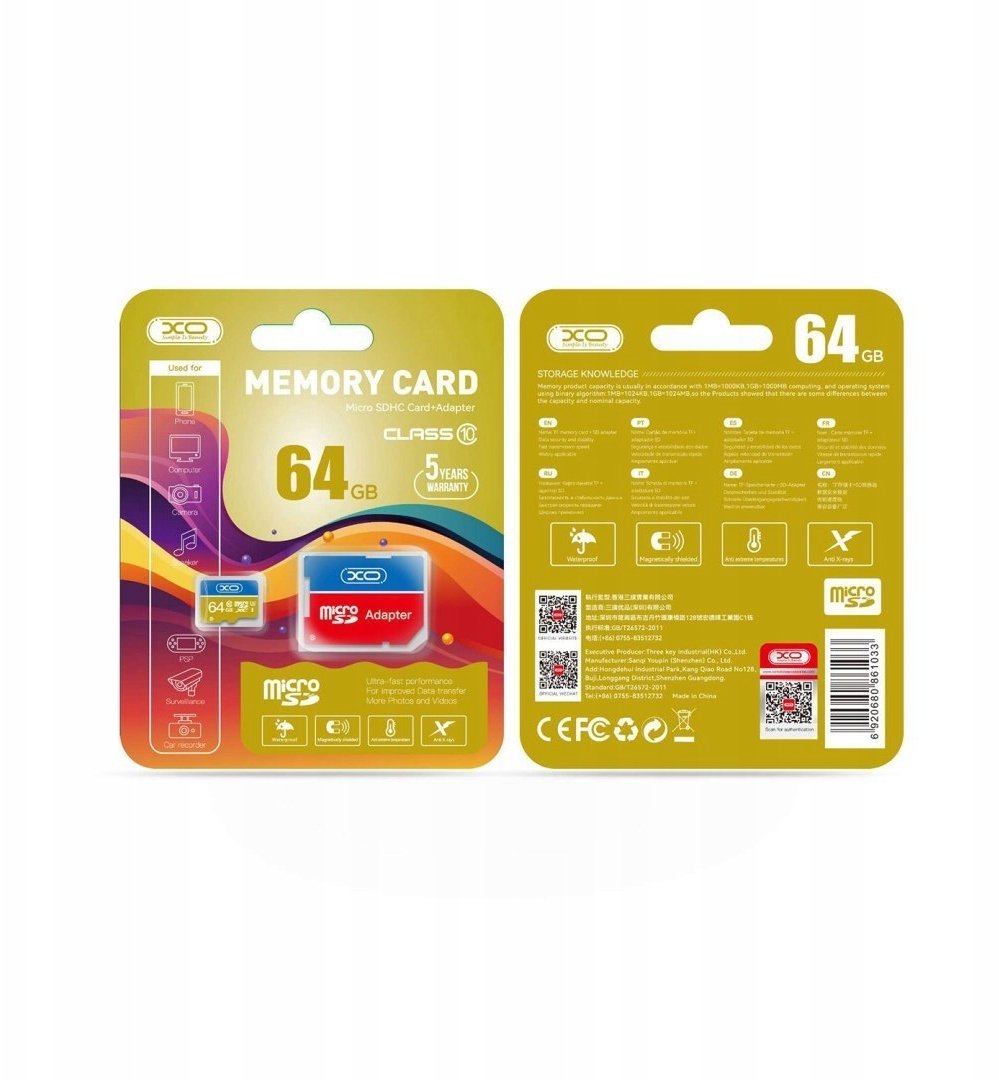 Karta PNY MicroSDXC 64GB Class 10