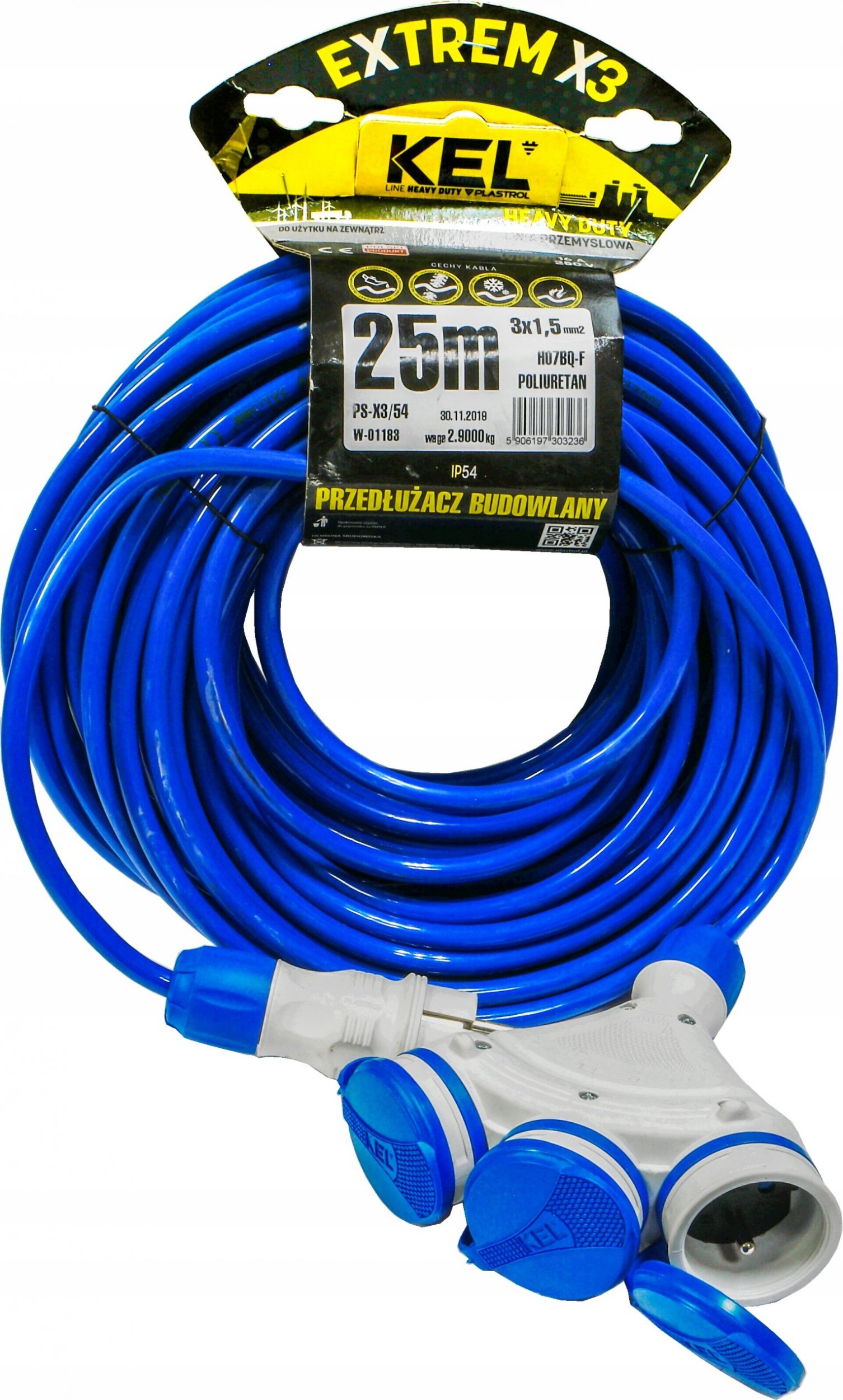 KEL   3-a z/u 25m /H07BQ-F 3x1