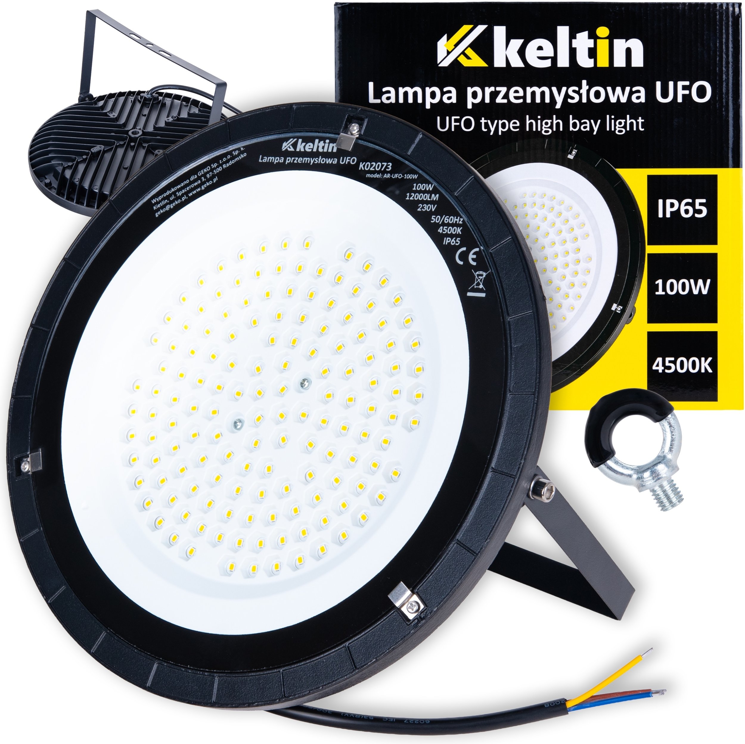 KELTIN  przemysłowa LED UFO 100W 12000LM