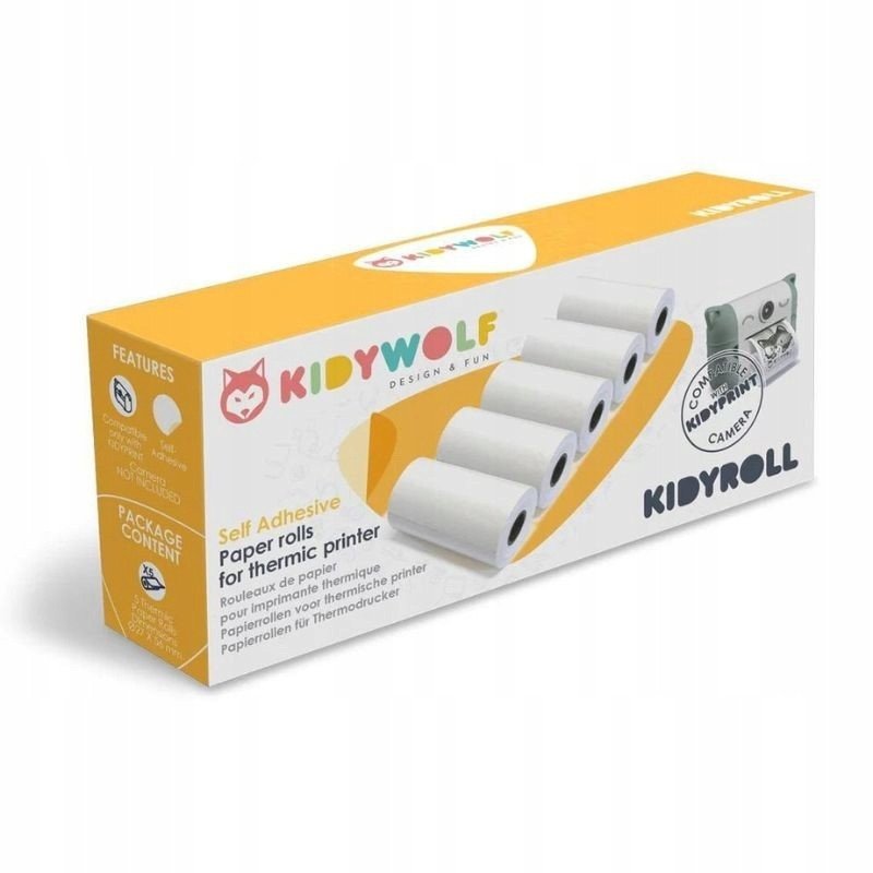 Kidywolf Self Adhesive Paper Rolls for