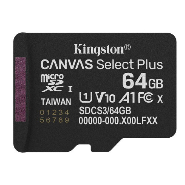 Kingston microSD memory card 64GB Canvas