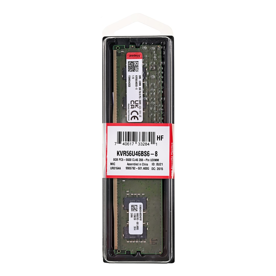 Kingston Memory DDR5 8GB(1*8GB)/5600 CL46 1Rx16