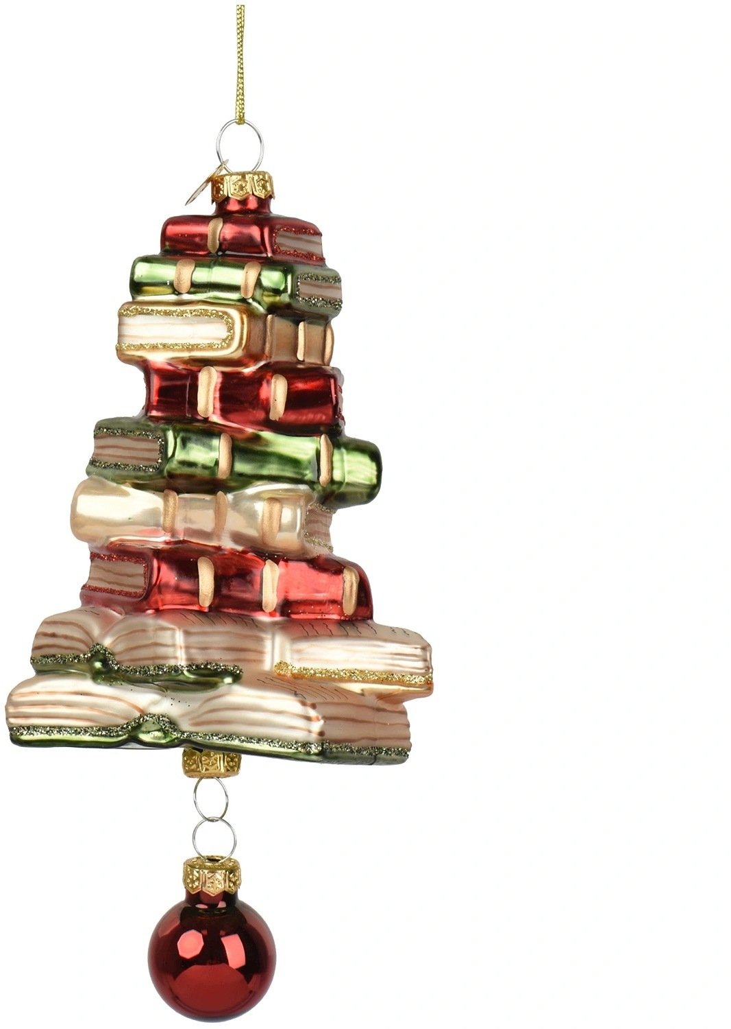 Klass Ornament glass books H15.5