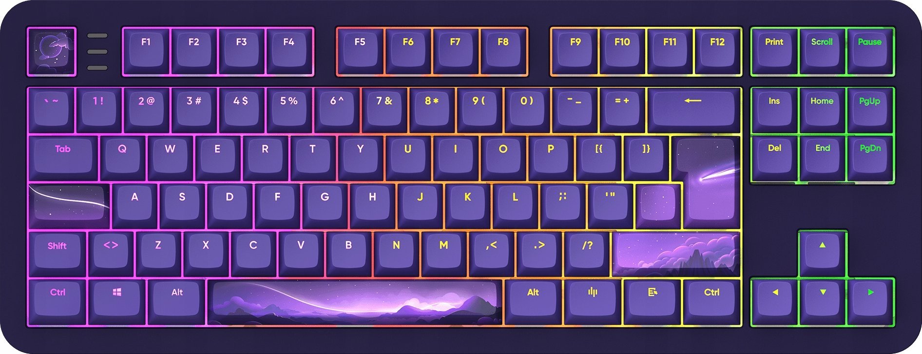 Klawiatura Dark Project ALU87B Celestial G3MS