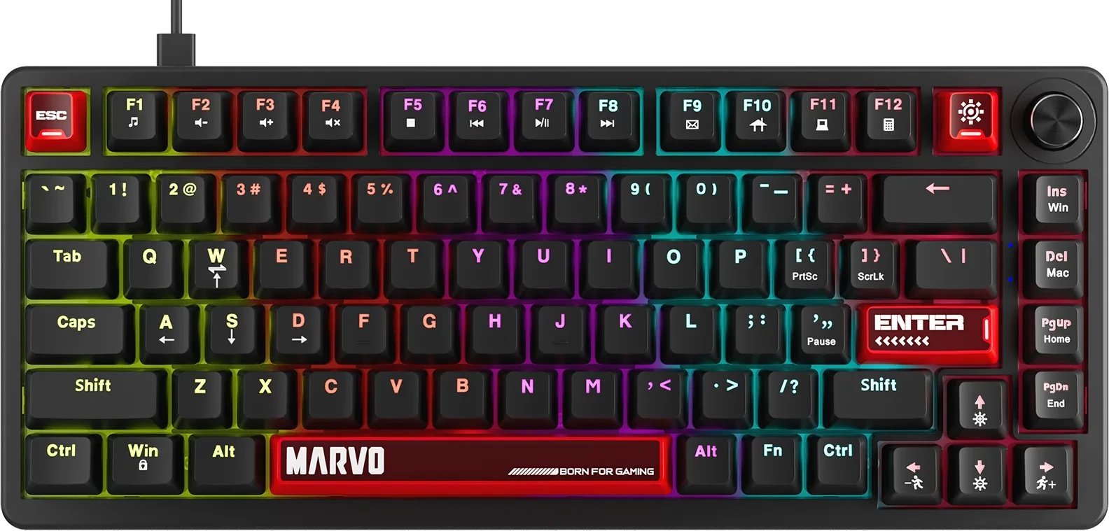 Klawiatura Marvo Arma 82 TNT Peach