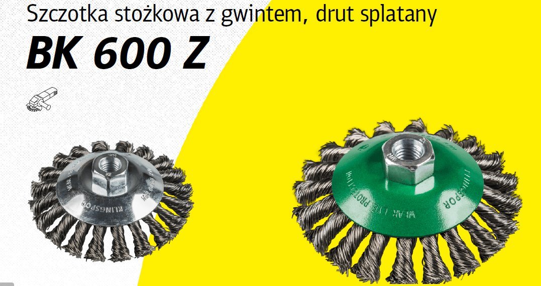 Klingspor K. STOŻKOWA 100mm M14 BK600Z