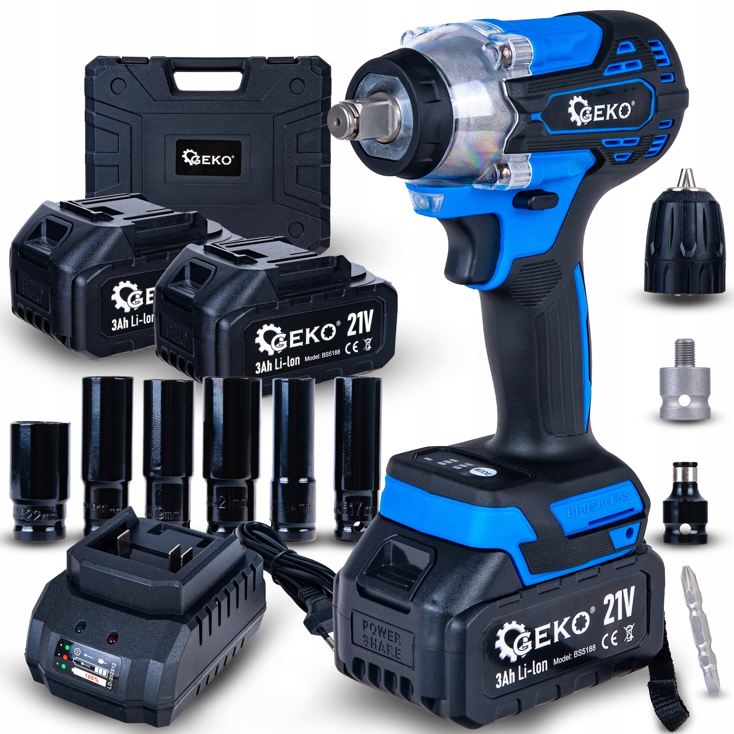 Geko   350Nm 2x3.0Ah 21V –