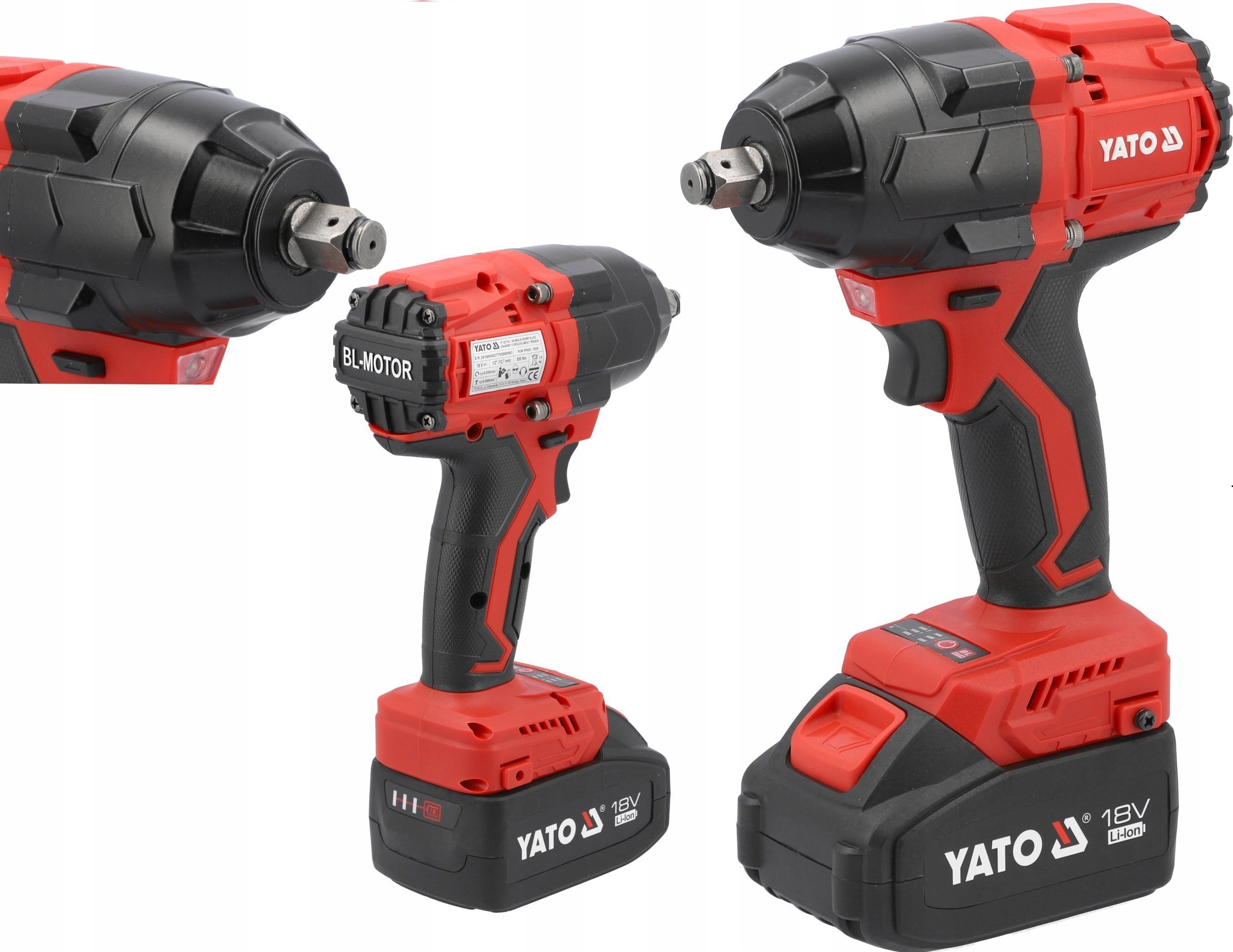 Yato YATO 18V 800Nm 2x4,0Ah