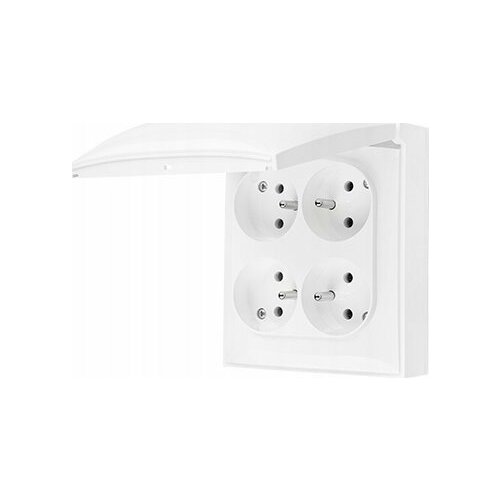 Kontakt-Simon Simon Aquaclick IP44, 4-krotne z