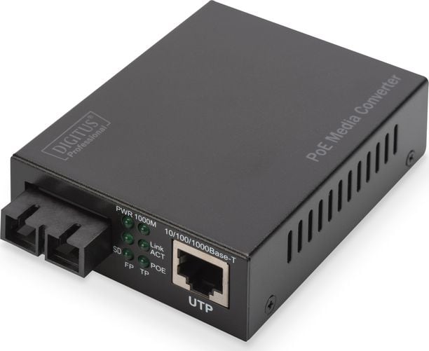 Konwerter wodowy Digitus Gigabit PoE Singlem