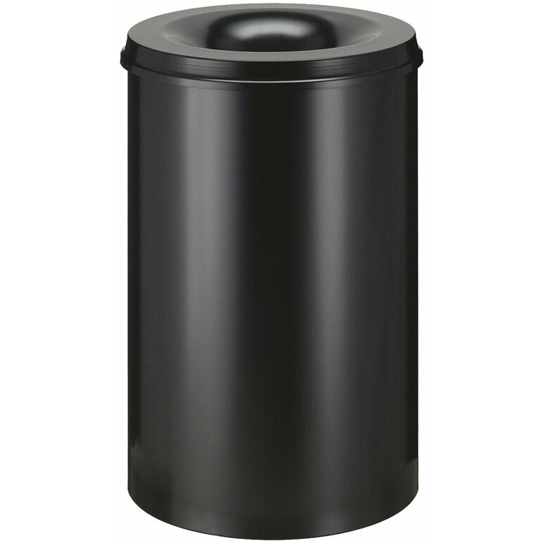 Aptel Fire-retardant waste bin V-Part black