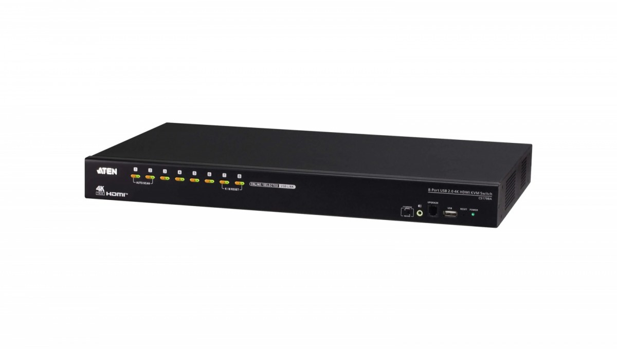 Aten KVM-Switch 8-portowy, 4K HDMI, USB
