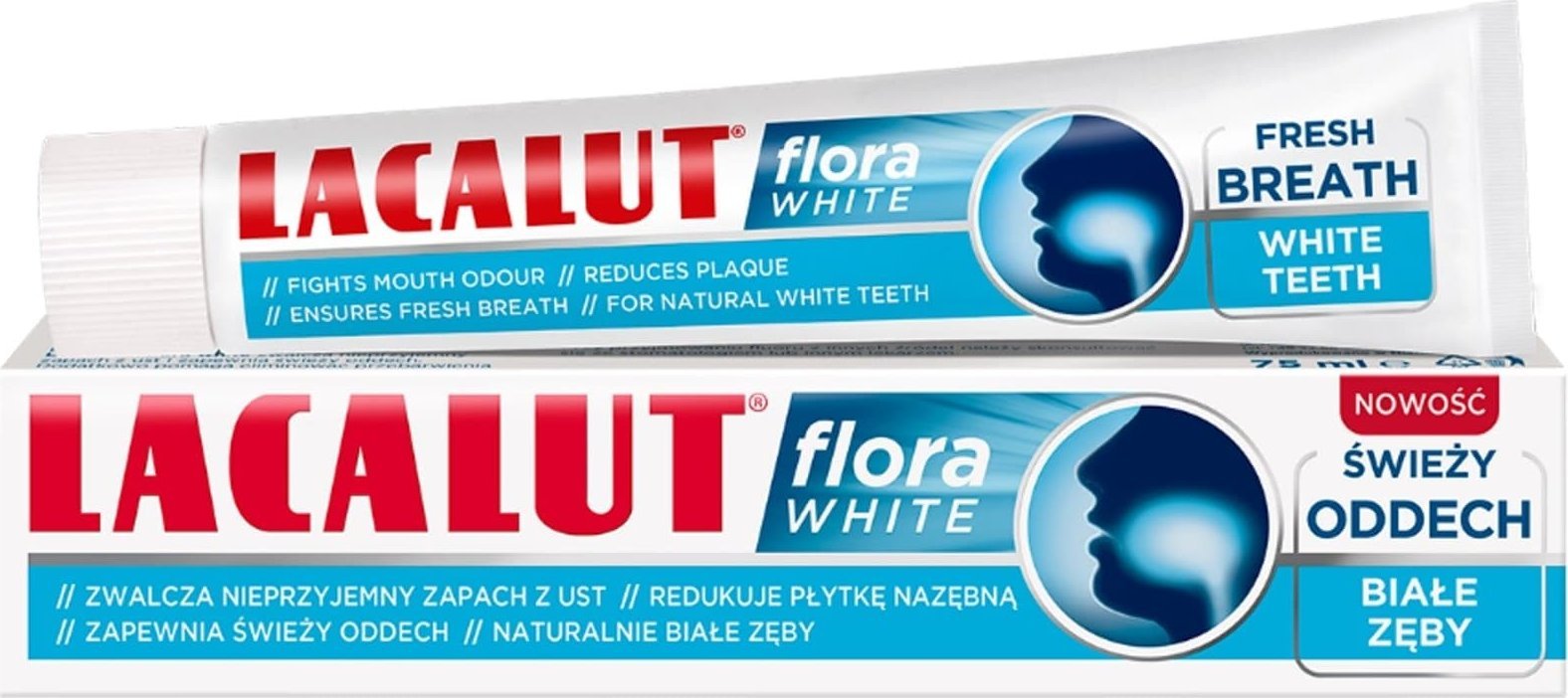 Lacalut  LACALUT PASTA FLORA WHITEhalitozę |