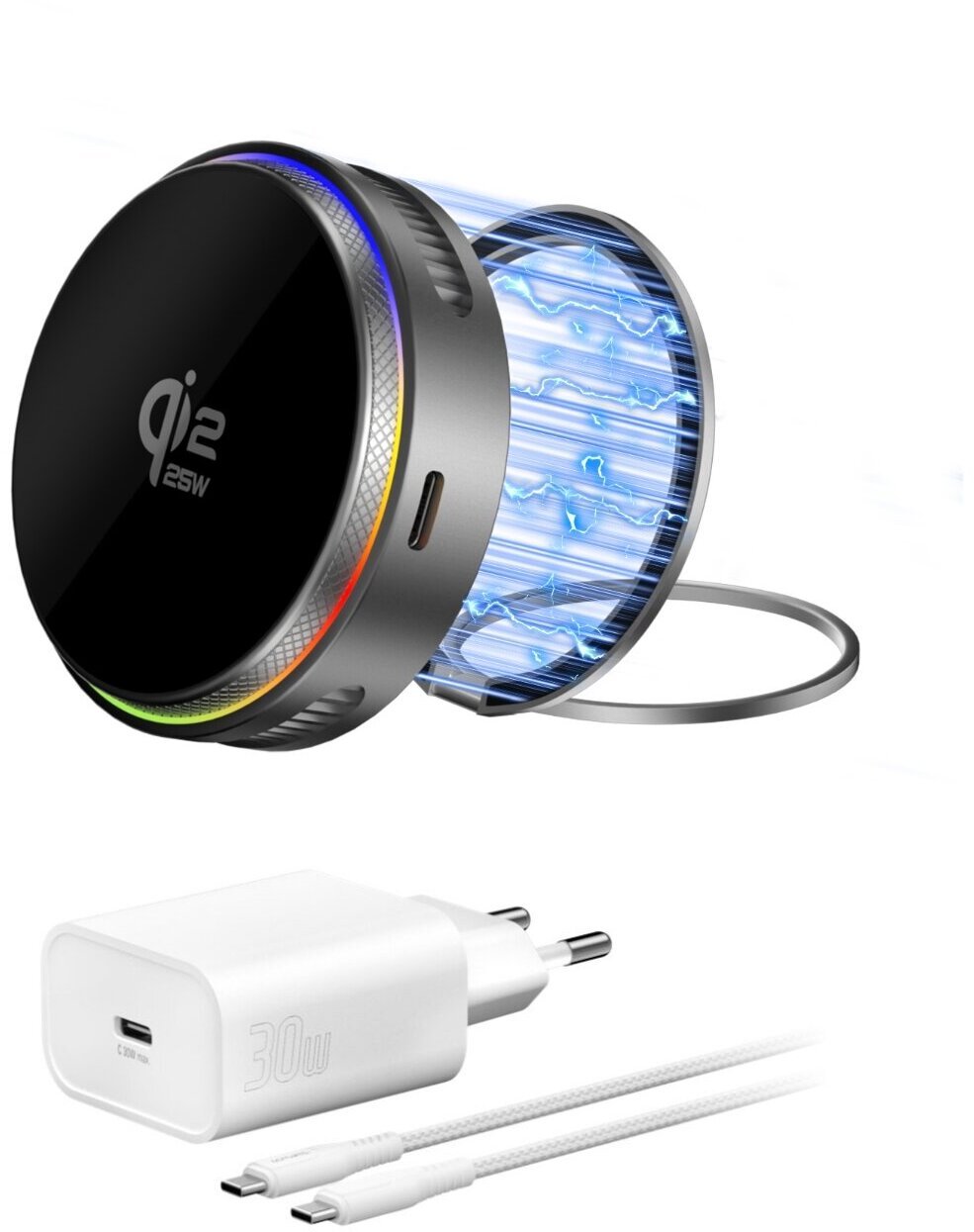 4 SMARTS 4smarts Qi2 MagSafe RGB