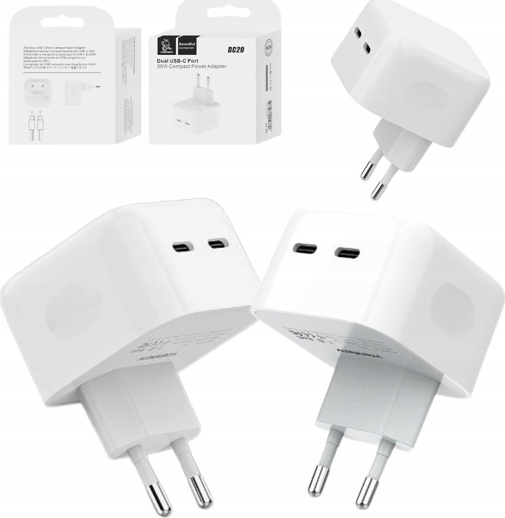 Denmen DC20 2x USB-C 35W (35322)