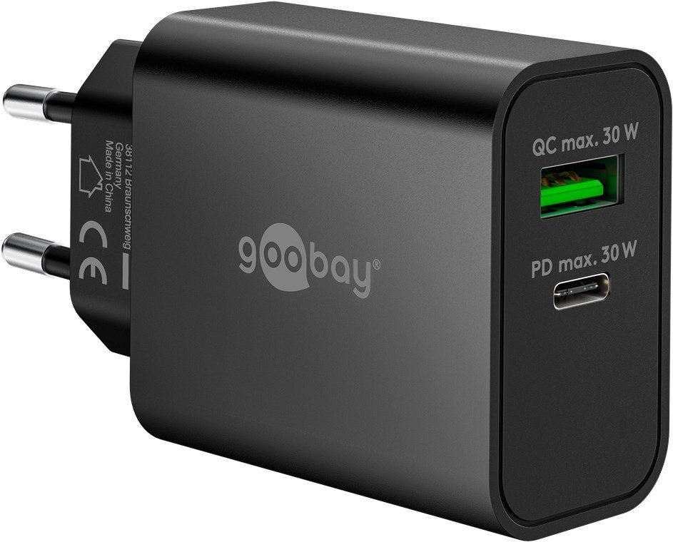 Goobay GaN 1x USB-A 1x USB-C