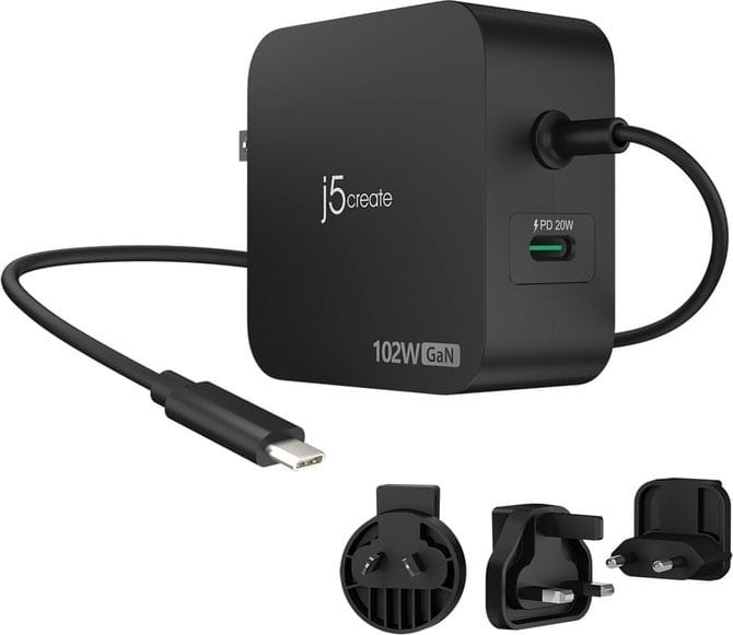 J5create GaN 102W 2x USB-C  (JUP25102V-N)