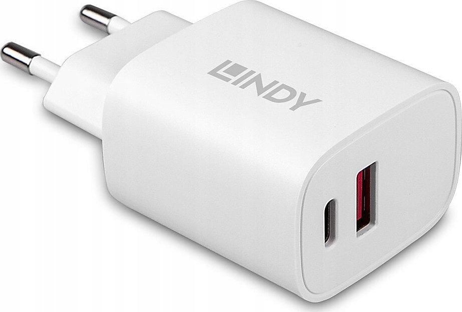 Lindy 1x USB-A 1x USB-C 20W