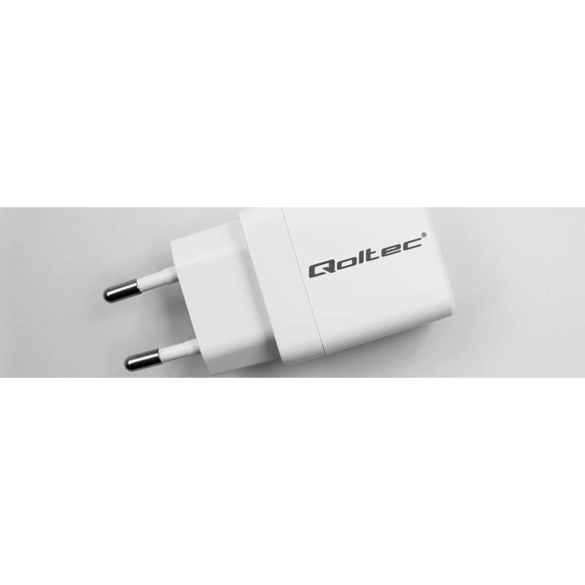 Qoltec GaN 1x USB-A 1x USB-C
